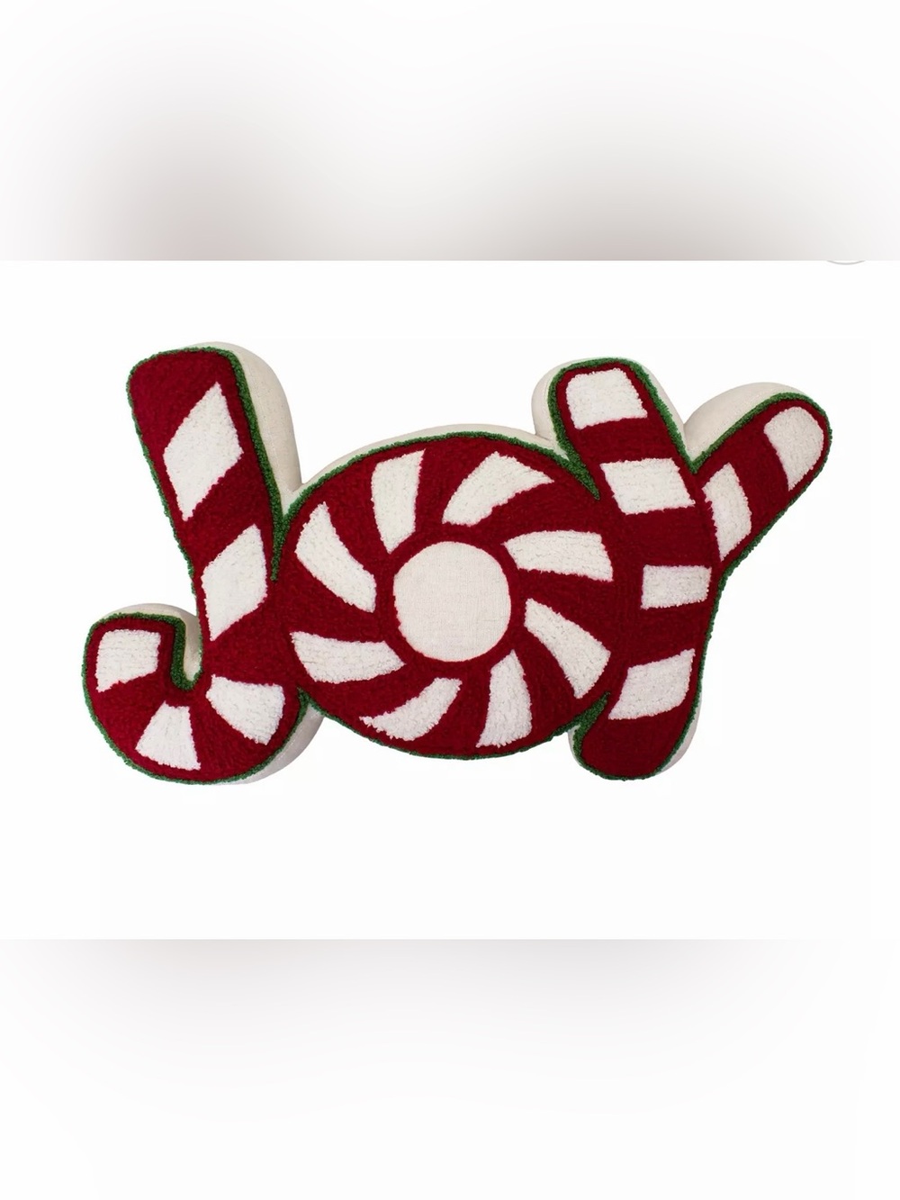 St. Nicholas Square® Joy-Shaped Decorative Accent Pillow NWT